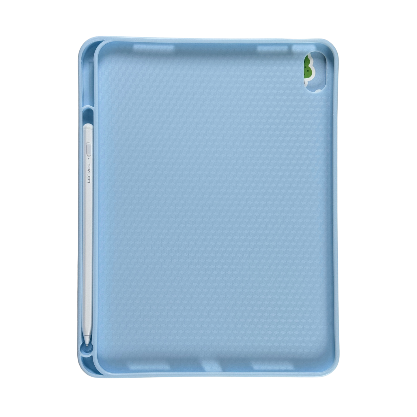 3D Cartoon Leather Tri-Fold Case with Pencil Holder for iPad