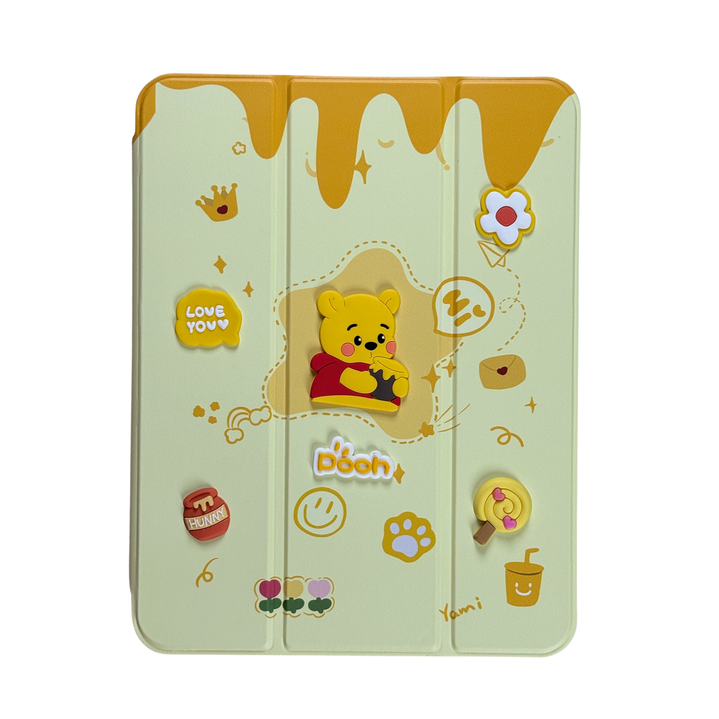 Winnie-the-Pooh Magnetic Stand Case For iPad
