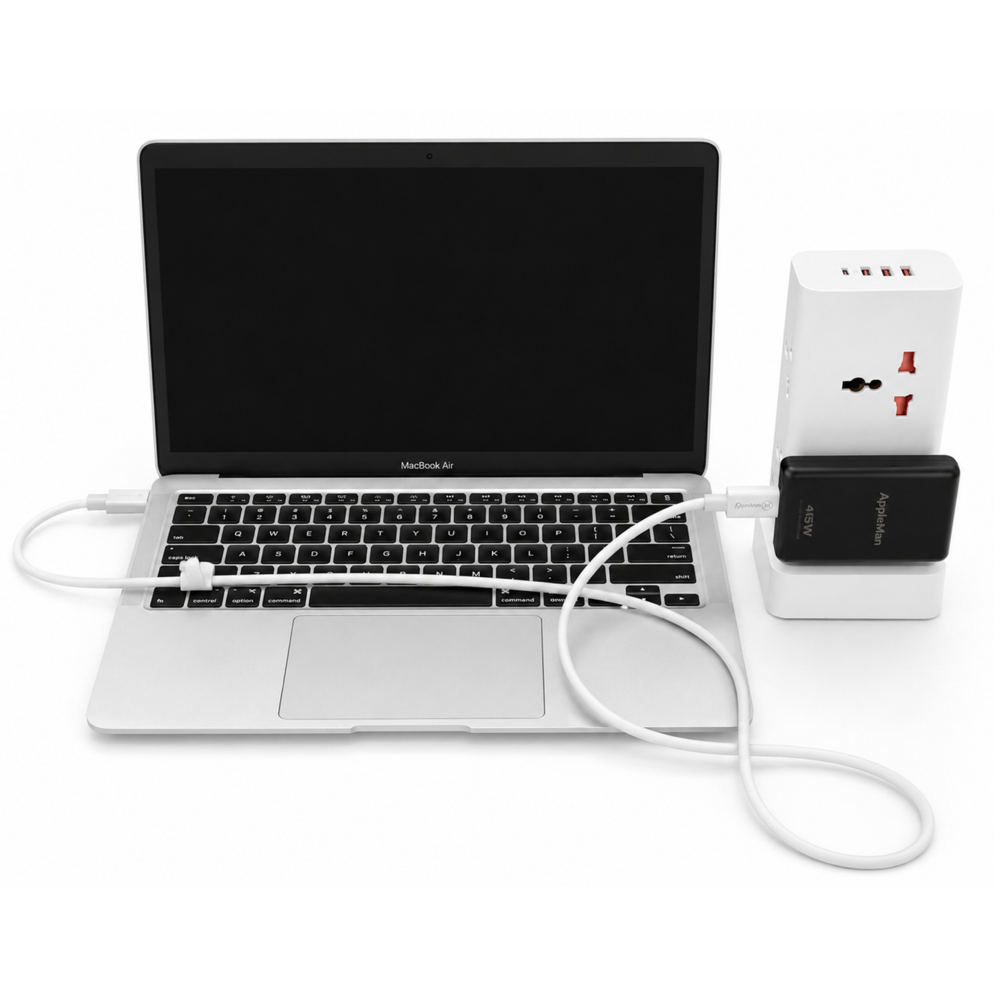 AppleMan® GaN 45W Dual C-Port Adaptive Power Adapter