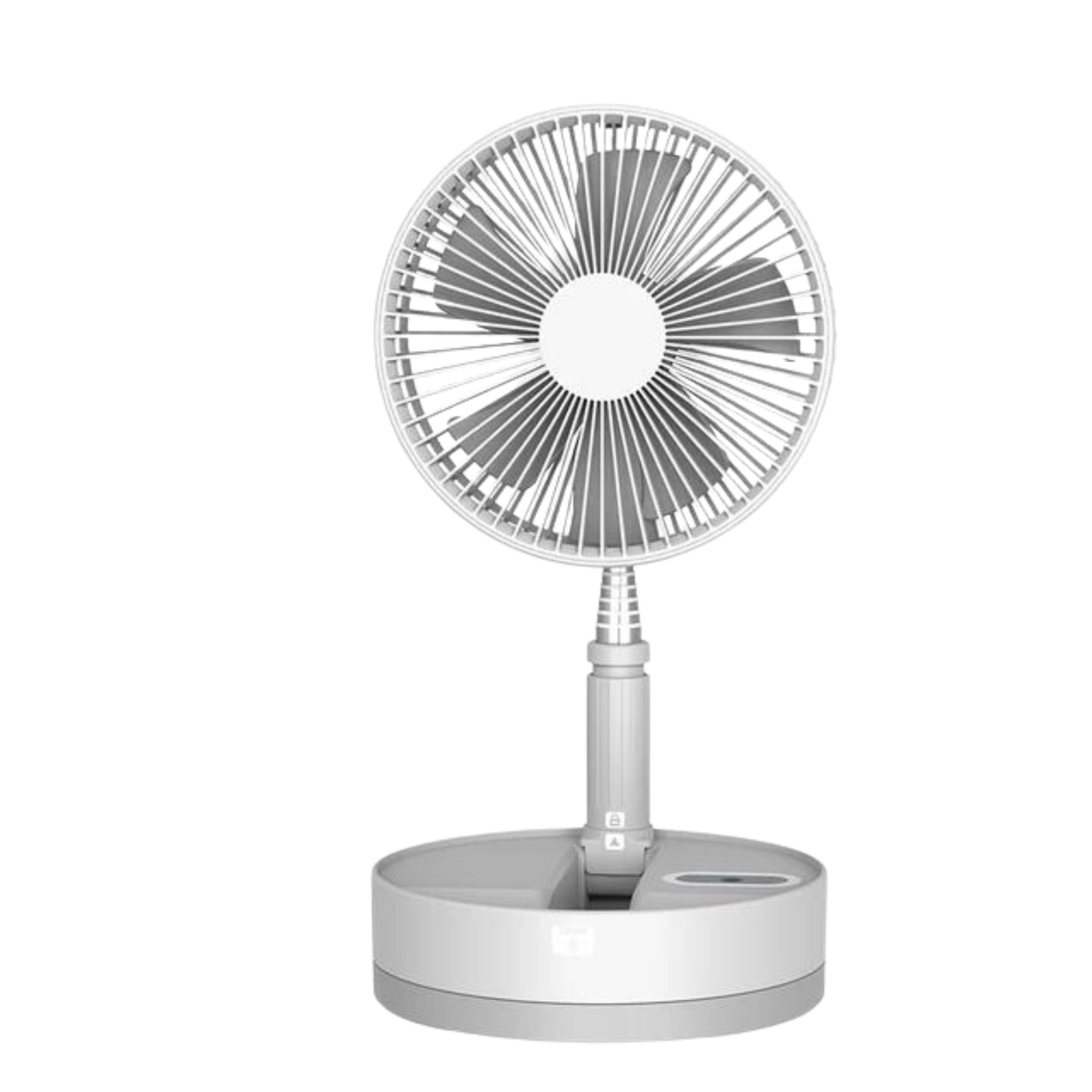 Portable Retractable USB Charging Fan with Ring Light and Touch Control