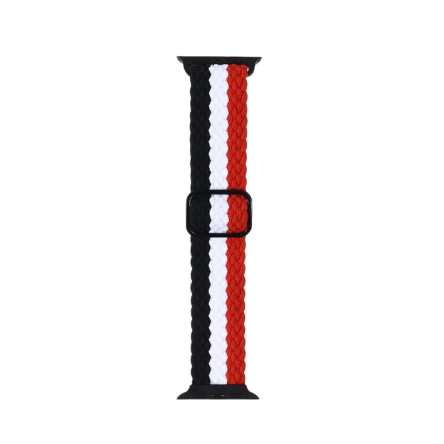 Adjustable Striped Woven Nylon Apple Watch Strap