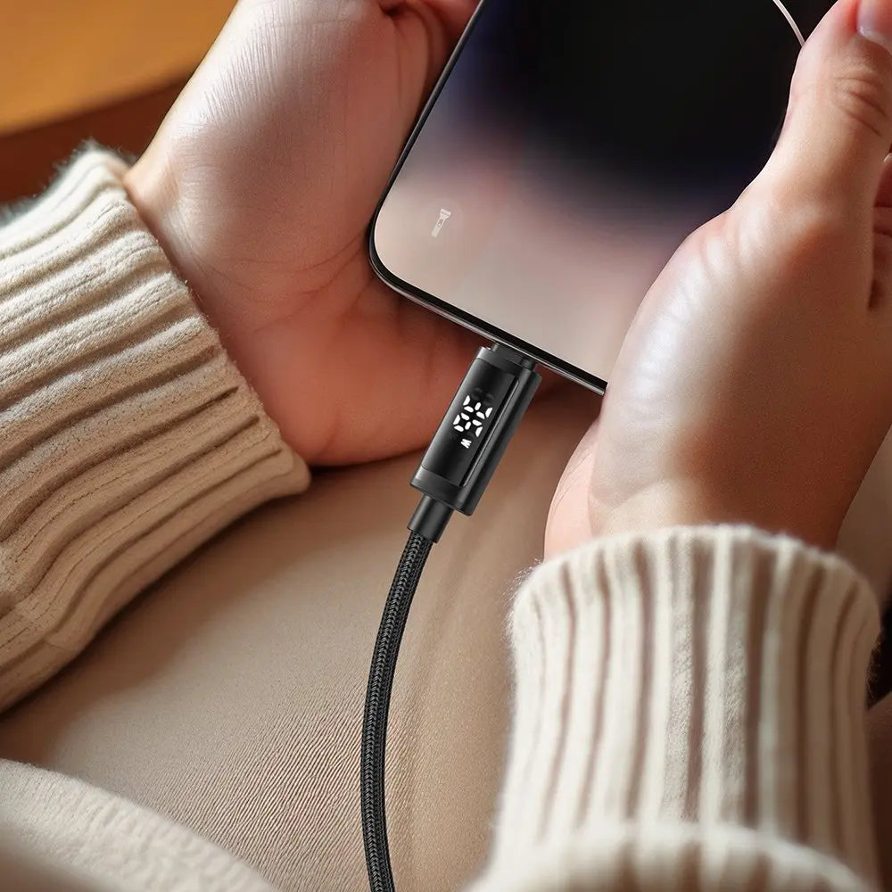 TYPE-C TO LIGHTNING 36W DOUBLE LED SCREEN 1.2M CABLE
