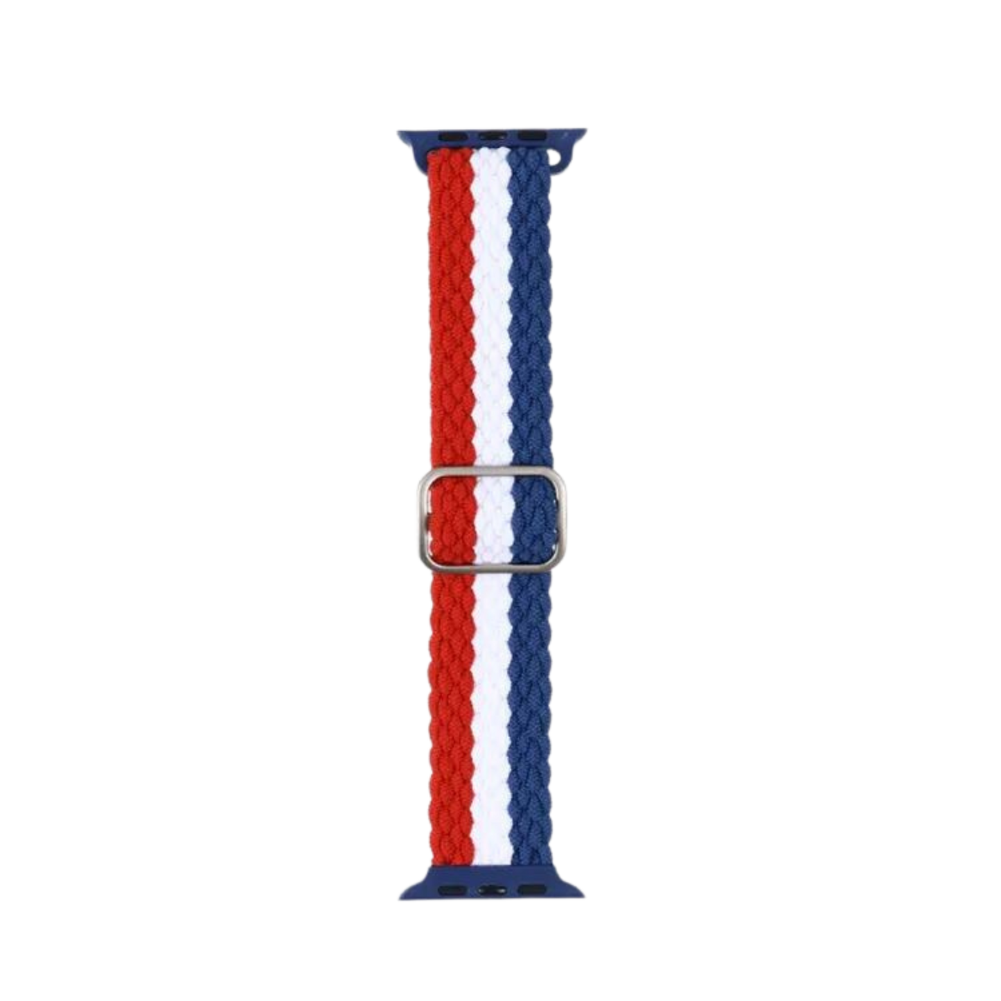 Adjustable Striped Woven Nylon Apple Watch Strap