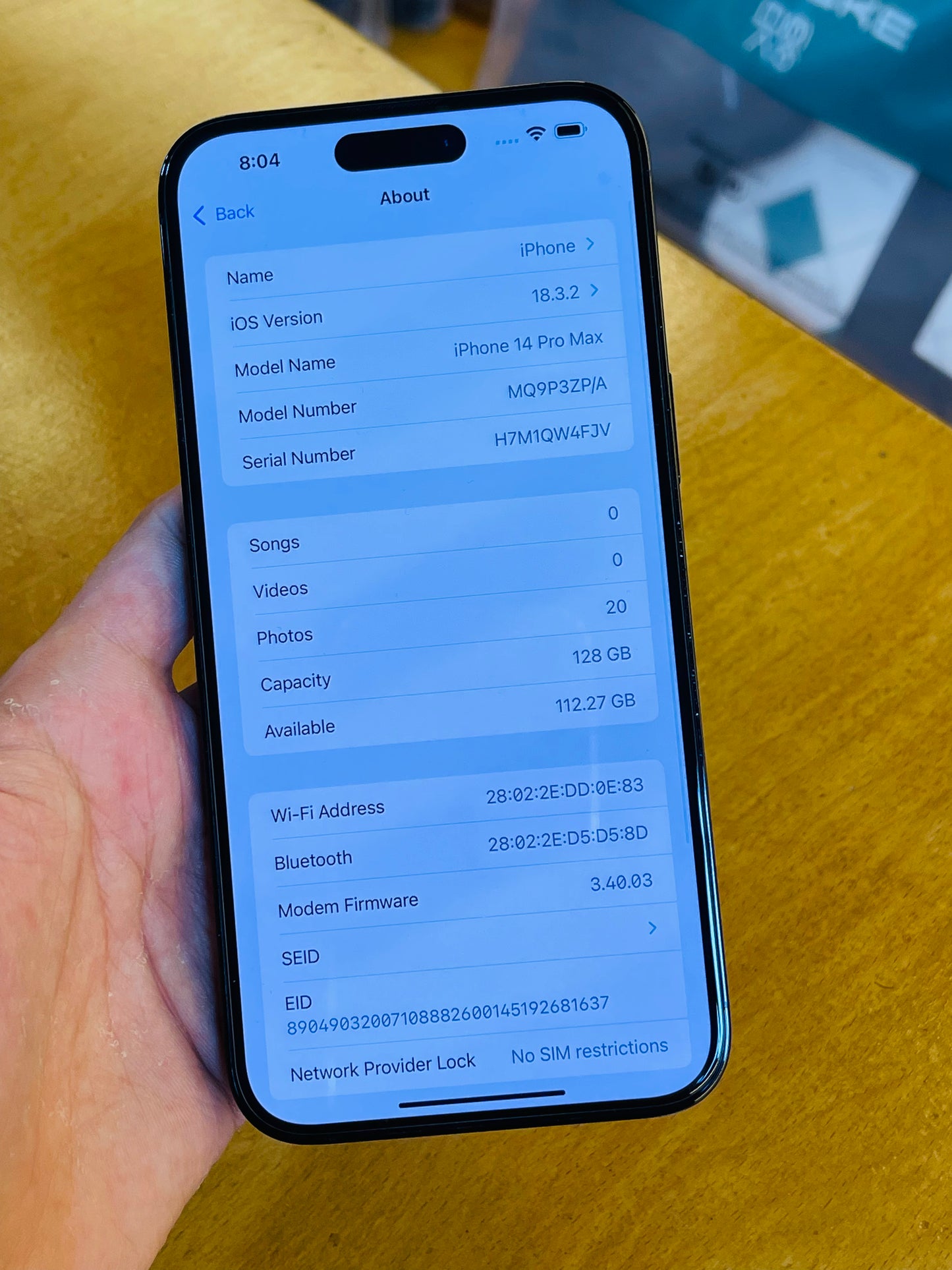 iPhone 14 Pro Max (Used) BH-86%