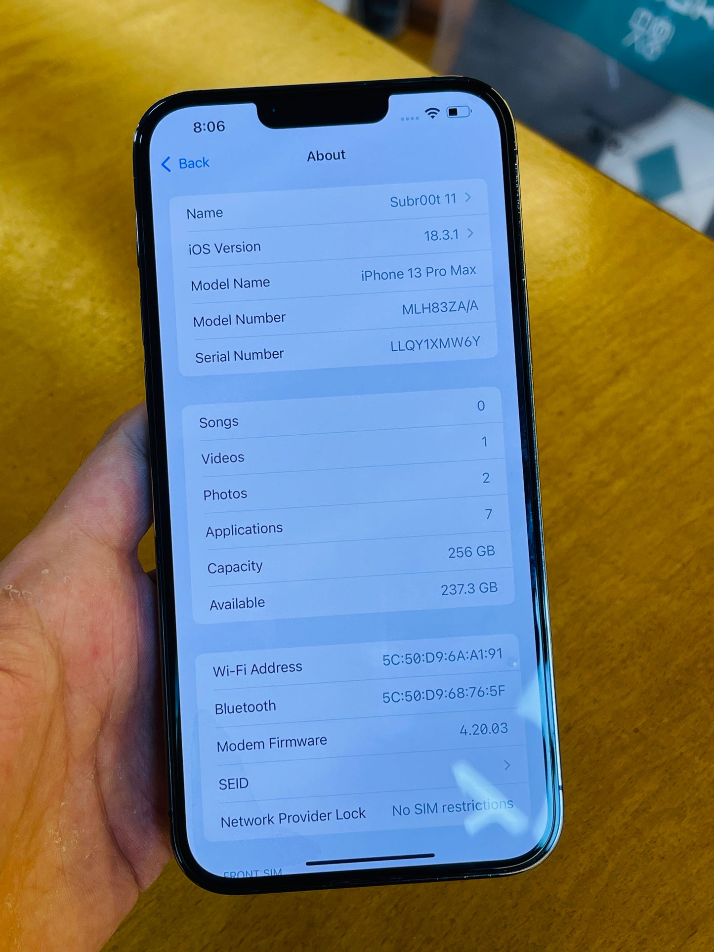 iPhone 13 Pro Max (Used) BH-83%
