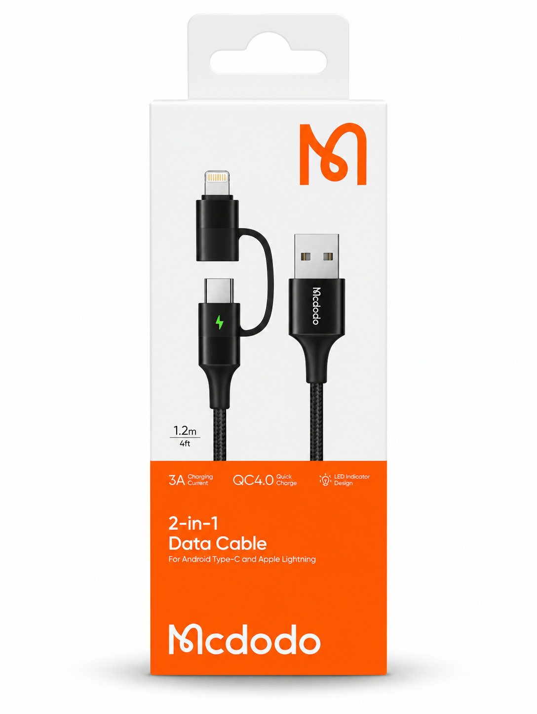 Mcdodo 2-in-1 Type-A to Type-C and Lightning Data Cable