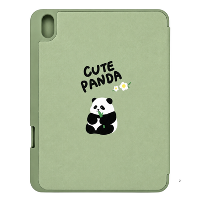Printed Smart iPad Case with Transparent Back & Pencil Holder