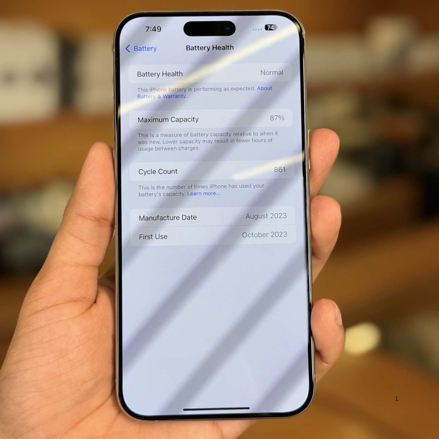 iPhone 15 Pro Max PTA Approved (Used)