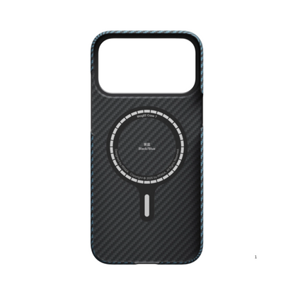 PITAKA Edge Series MagSafe Compatible Phone Case for iPhone 17 Pro Max Black/Blue