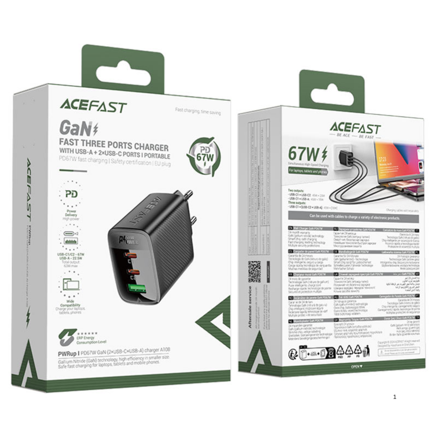 ACEFAST A108 67W GaN Fast Wall Charger