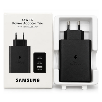 Samsung 65W PD Adapter USB-C x 2 , USB-A Trio Port