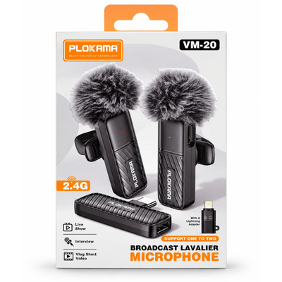 Plokama VM-20 T90 Wireless Lavalier Collar Microphone