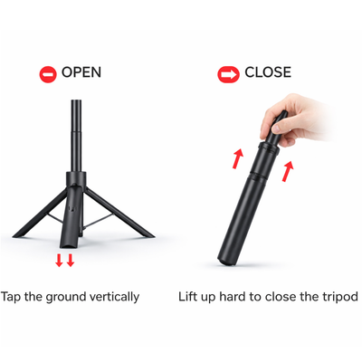 Magnetic Automatic Retractable Selfic Stick
