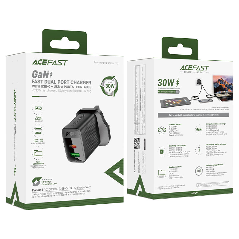 AceFast 30W Fast Dual Port Charger A99