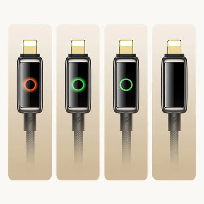 USB-C TO LIGHTNING 36W PREMIUM CABLE WITH BREATHING LIGHT INDICATOR