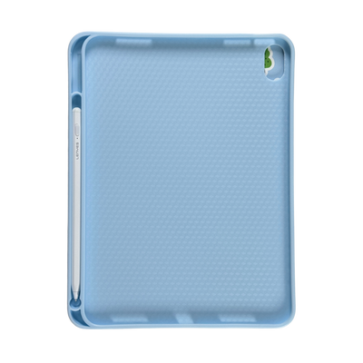 3D Cartoon Leather Tri-Fold Case with Pencil Holder for iPad