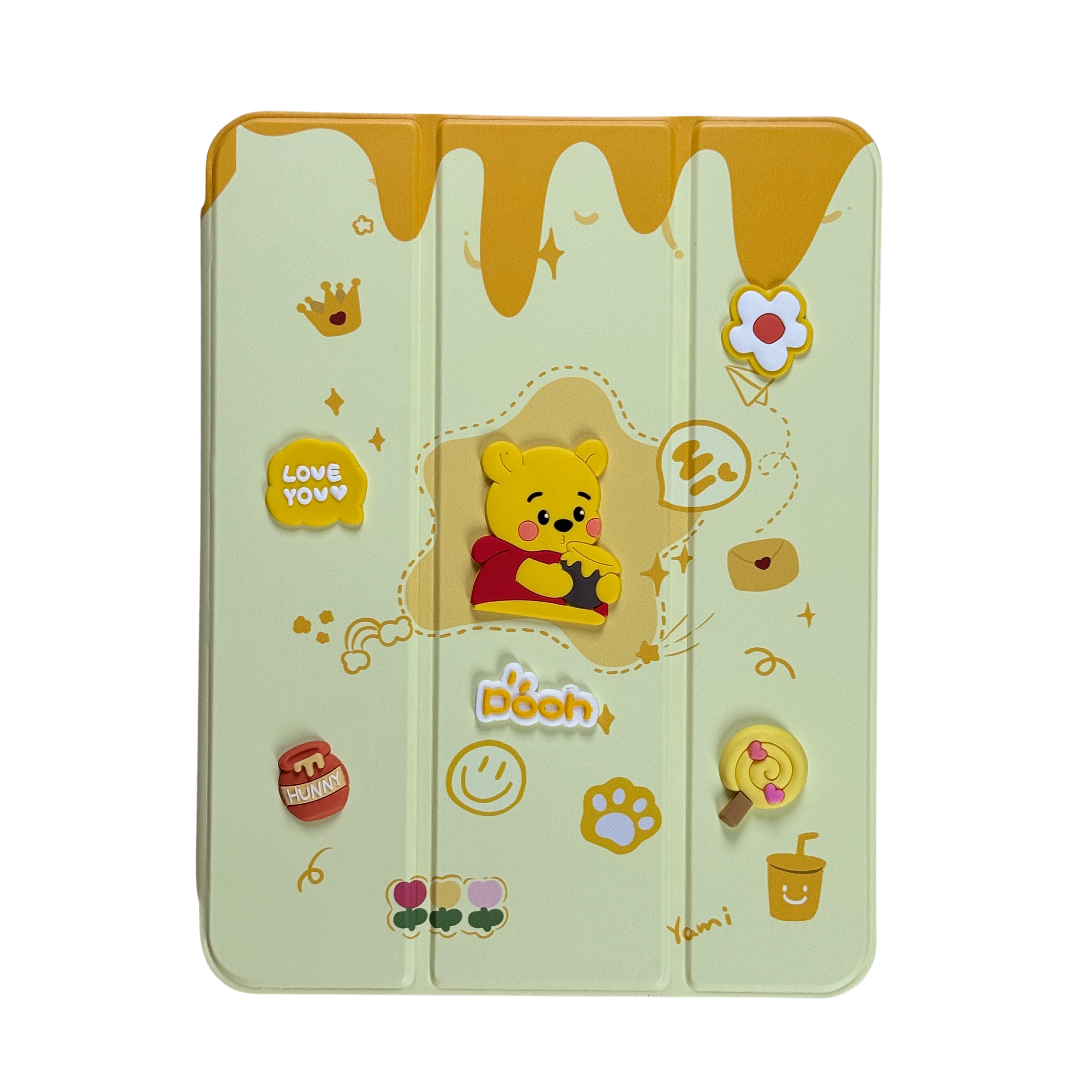 Winnie-the-Pooh Magnetic Stand Case For iPad