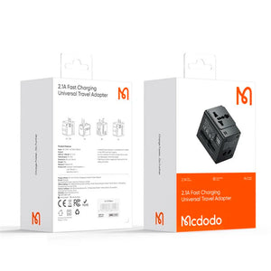 Mcdodo CP-412 2.1A Fast Charging Universal Travel Adapter