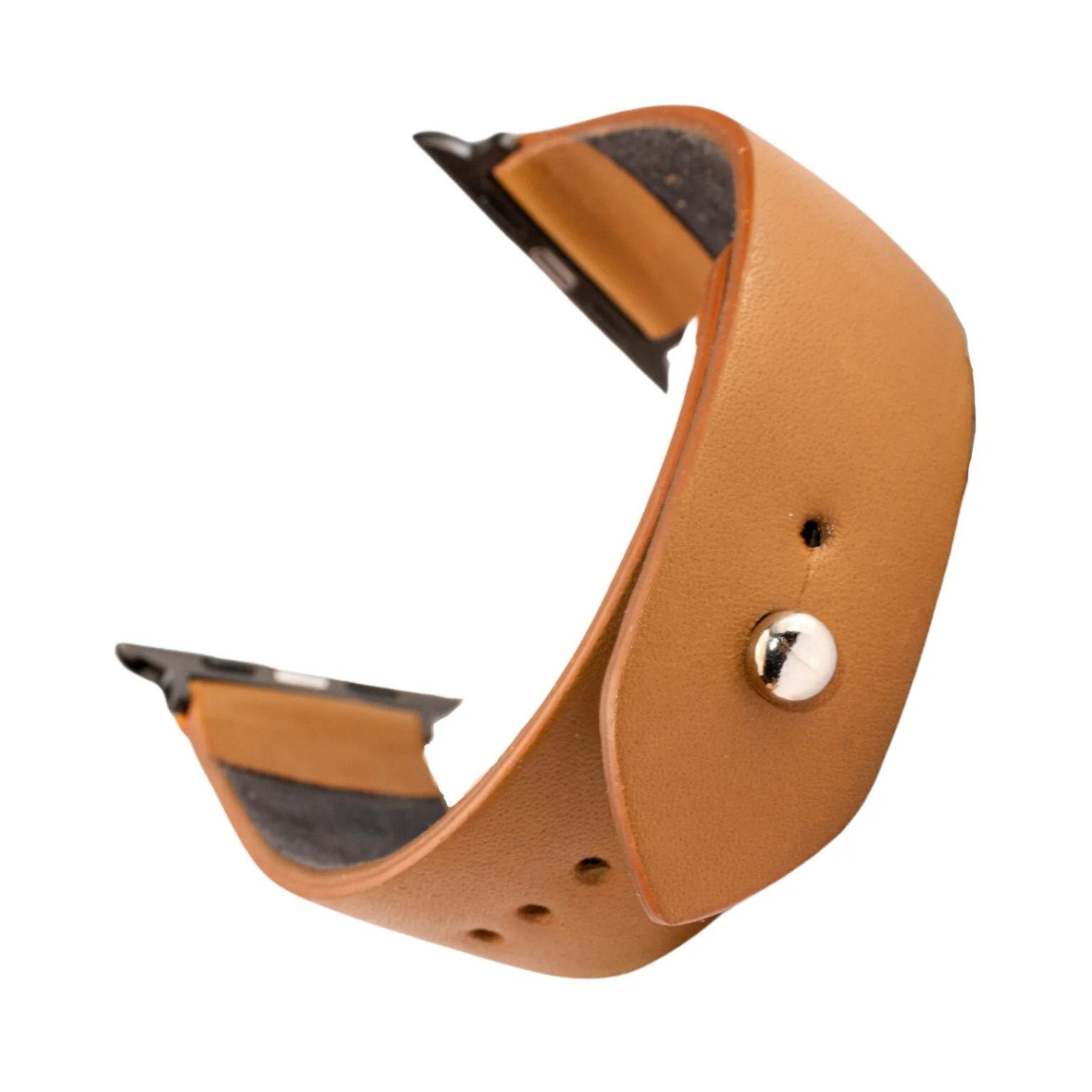 Apple Watch Strap In Pure Leather - Bronze  | Waji's