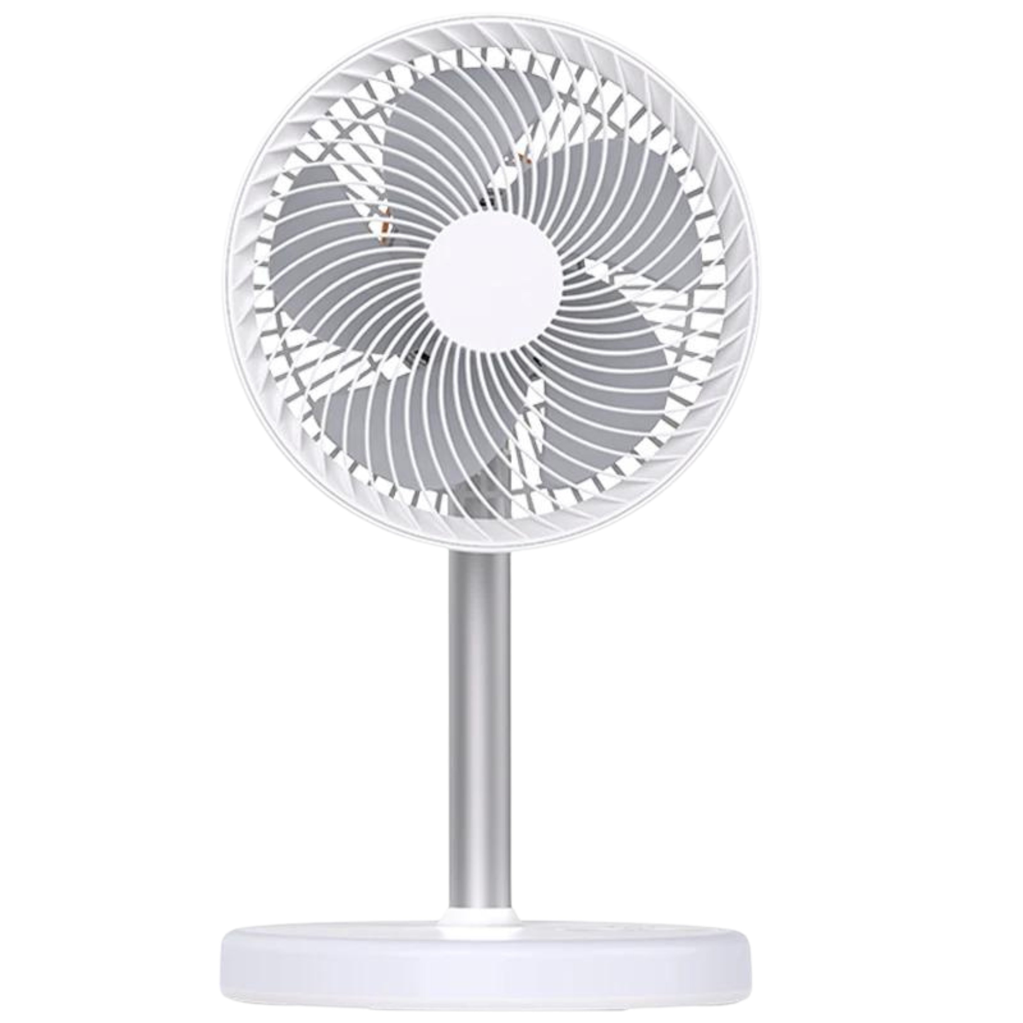 P6 Rechargeable Portable Desktop Fan with Built-in LED Night Light