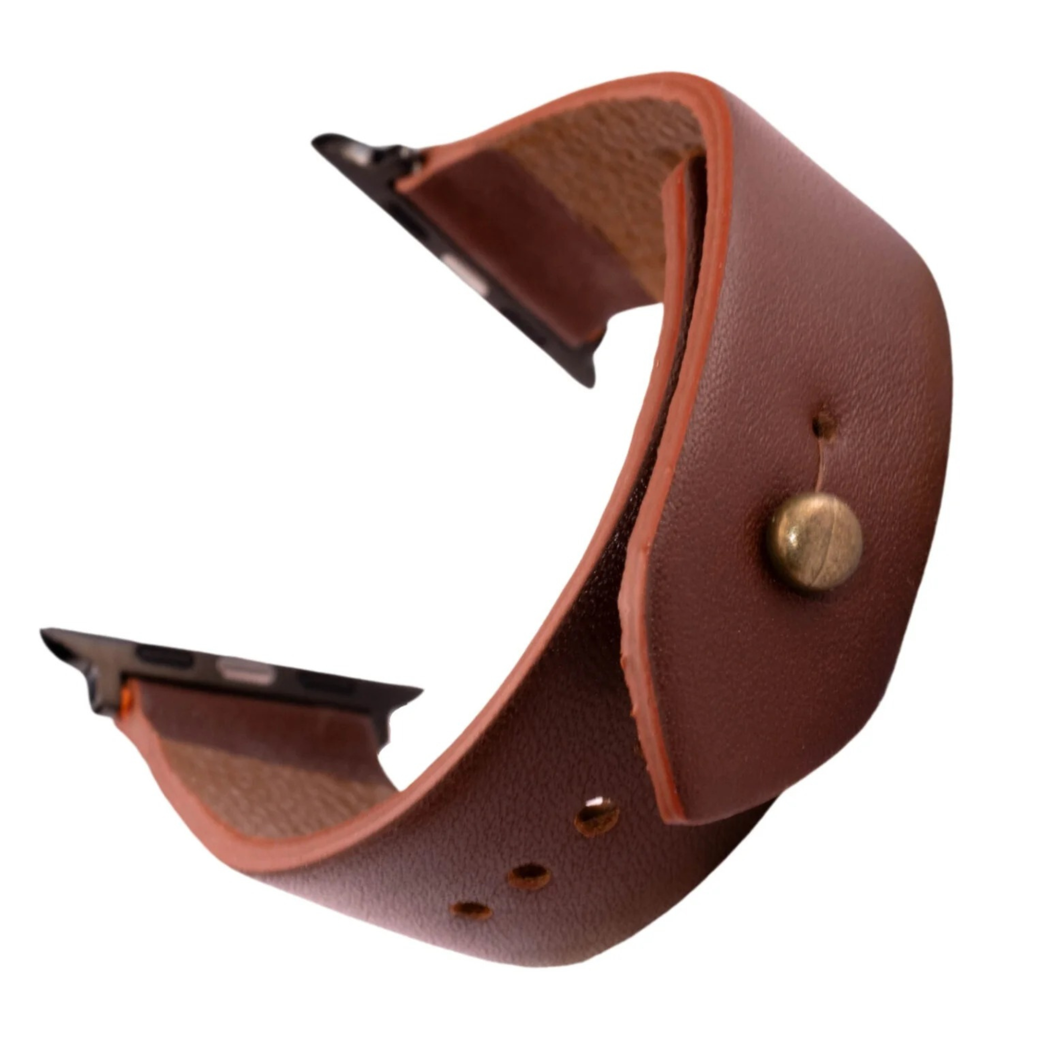 Apple Watch Strap In Pure Leather - Brown  | Waji's