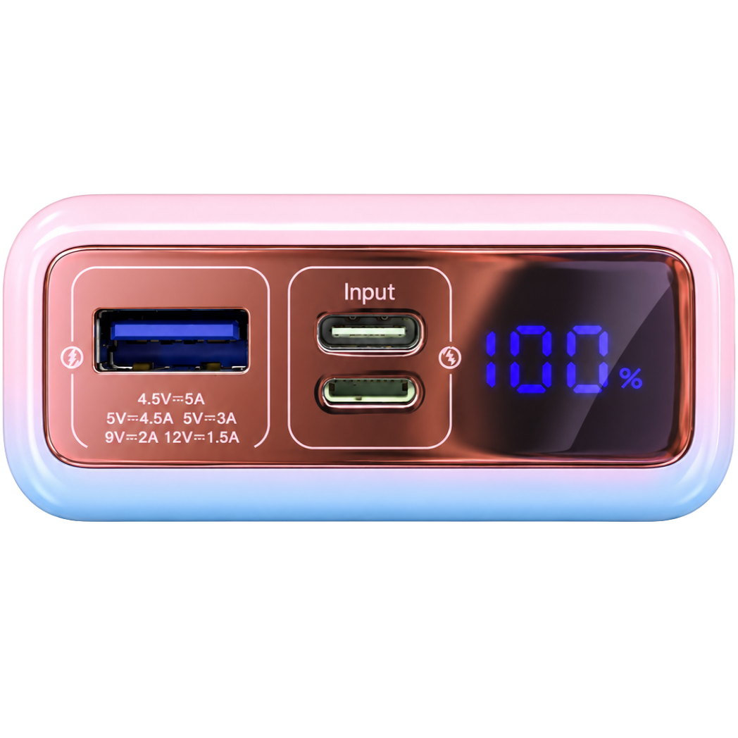 AppleMan® 10000mAh 22.5W Fast Charging Power Bank with Built-in Cables