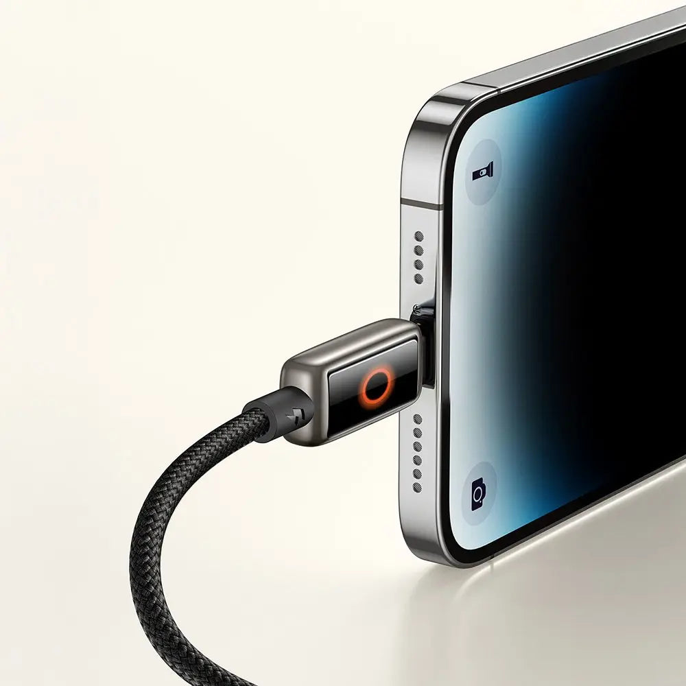 USB-C TO LIGHTNING 36W PREMIUM CABLE WITH BREATHING LIGHT INDICATOR