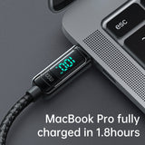 iPhone Type-c to Type-c 100W Charging Power Display Cable