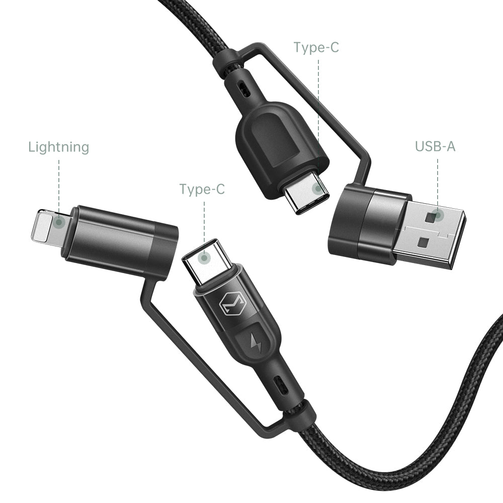 Mcdodo CA-807 4 in 1 PD Fast Charging Data Cable 1.2m
Share to your circle