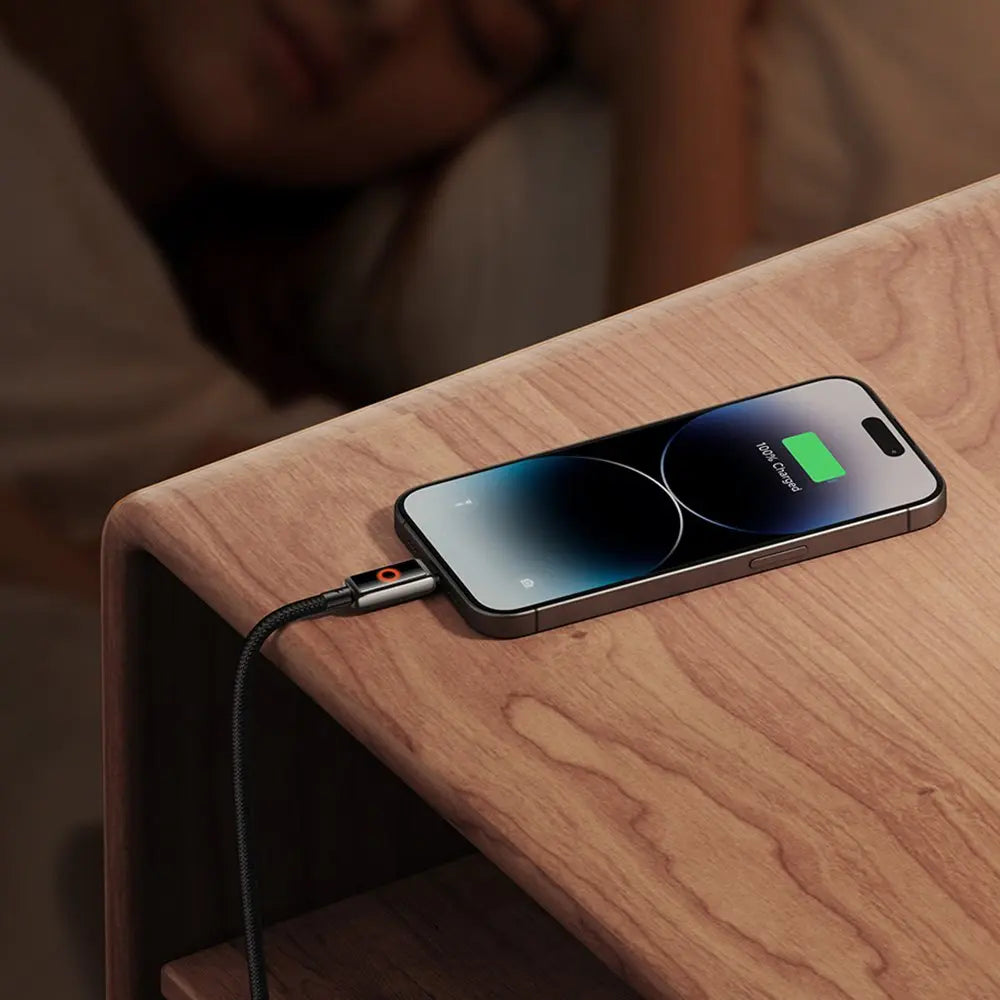 USB-C TO LIGHTNING 36W PREMIUM CABLE WITH BREATHING LIGHT INDICATOR