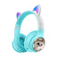 Space Cabin Cartoon Simulation Cat Foldable Bluetooth Earphones