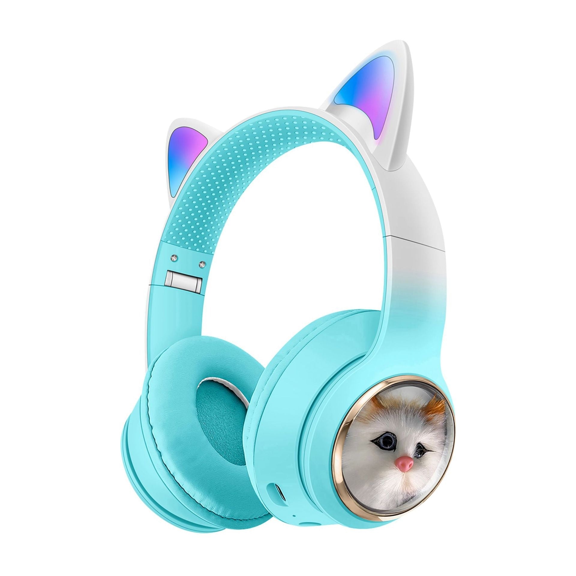 Space Cabin Cartoon Simulation Cat Foldable Bluetooth Earphones