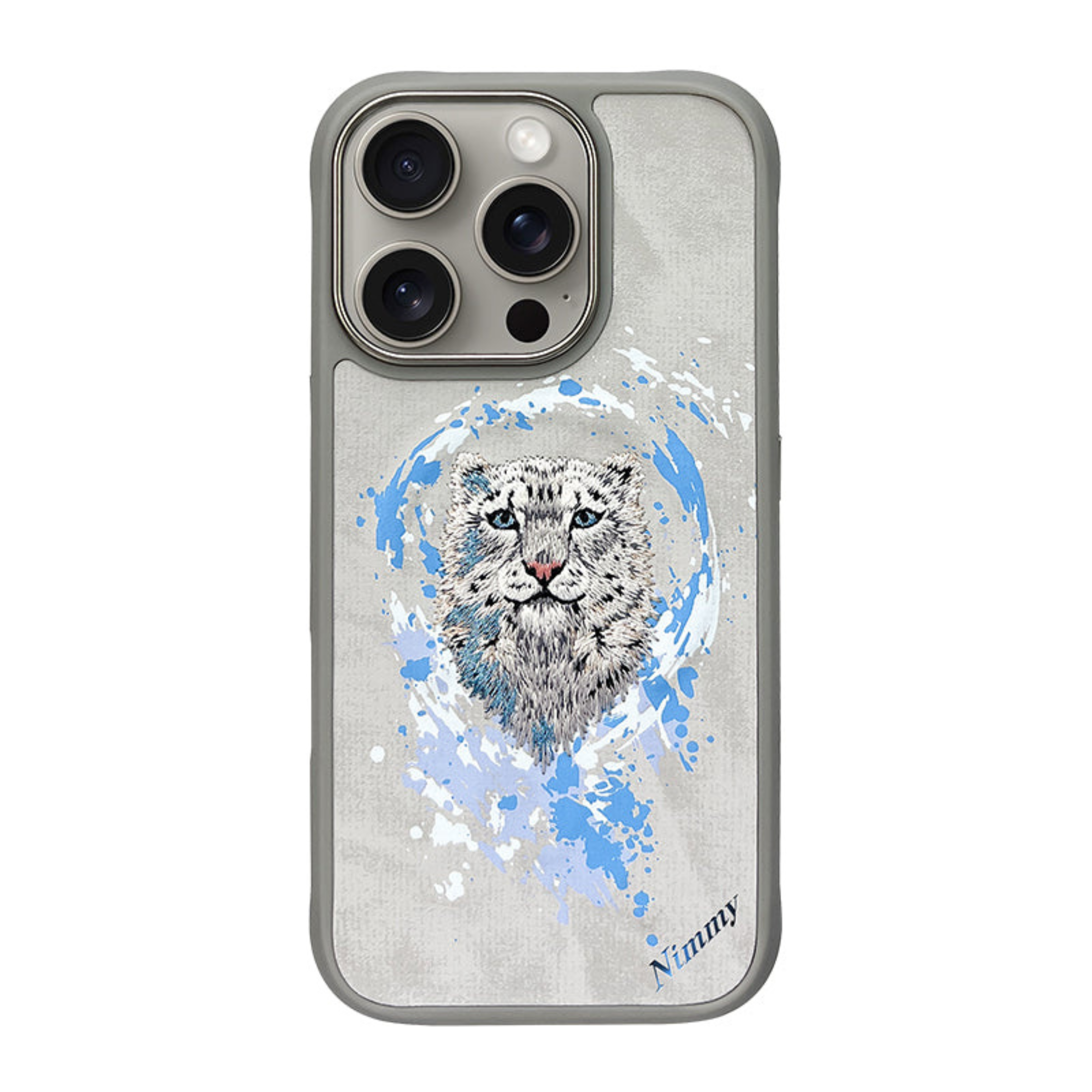 iPhone 16 Nimmy Dazzling Bengali Tiger MagSafe Embroidery Case