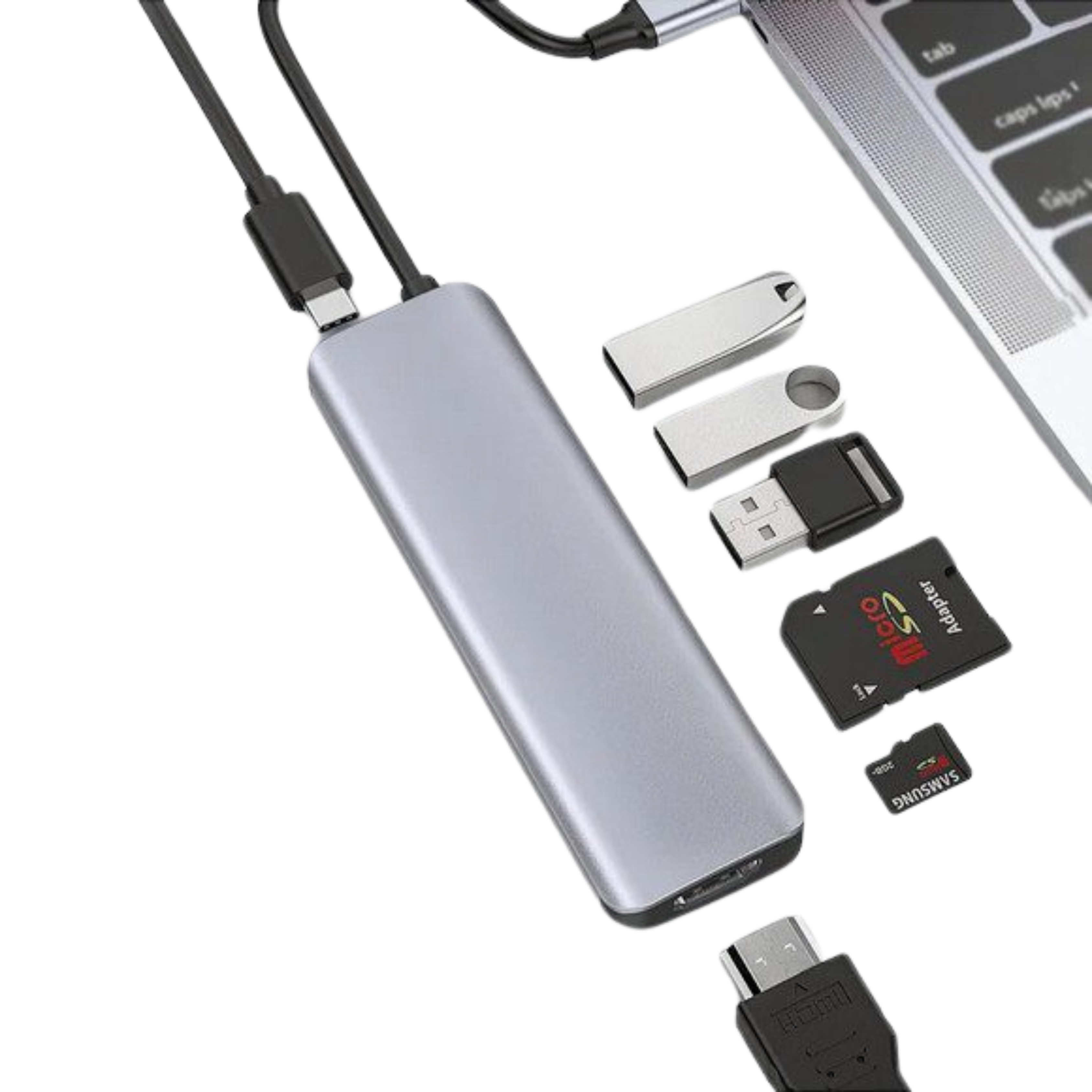 WIWU Alpha 7 in 1 Usb Type C Hub