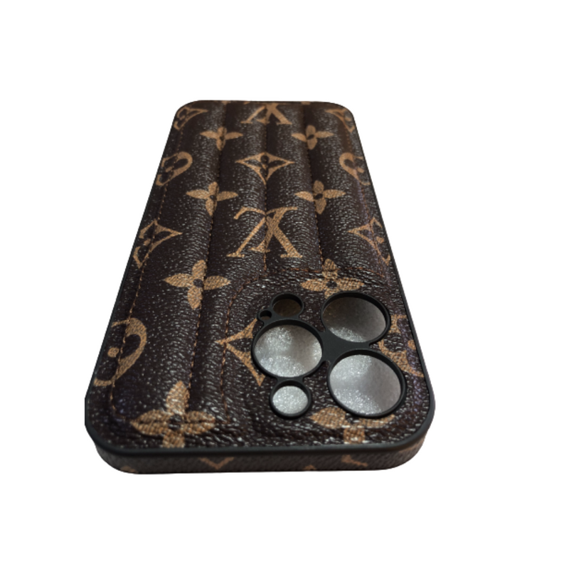 LV Shockproof Bumper Case for iPhone Brown Colour