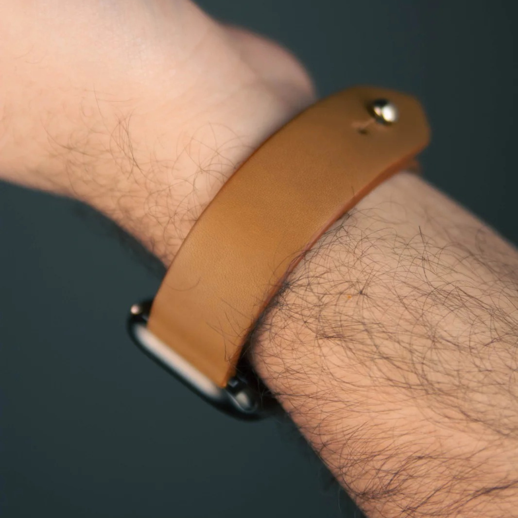 Apple Watch Strap In Pure Leather - Bronze  | Waji's