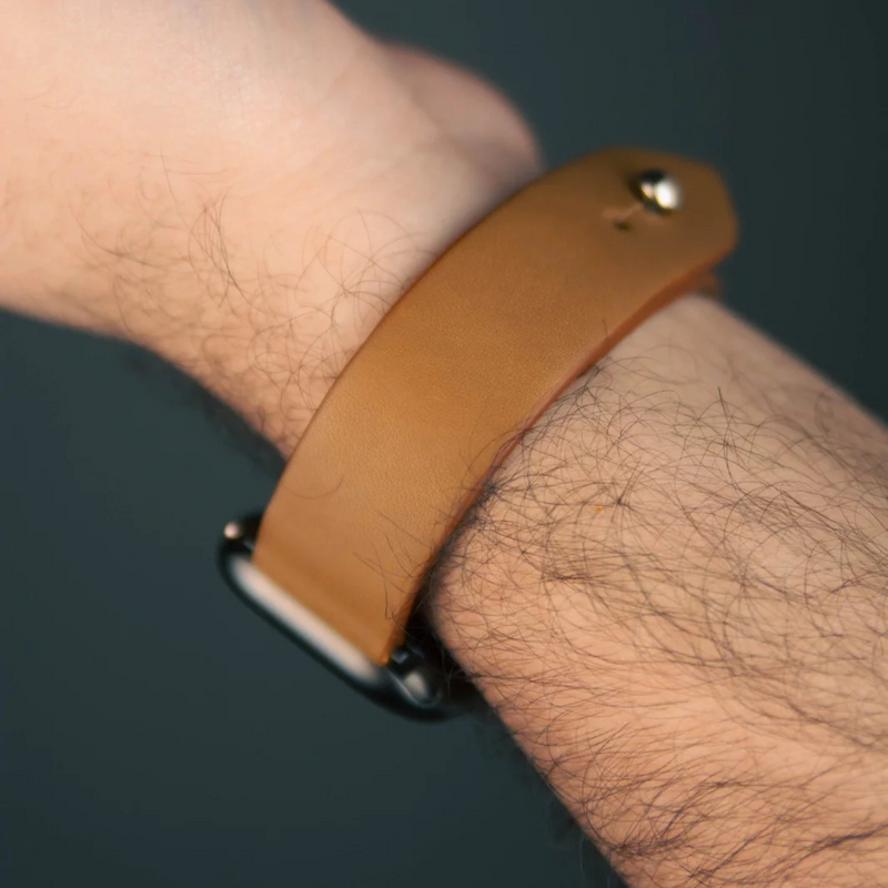 Apple Watch Strap In Pure Leather - Bronze  | Waji's