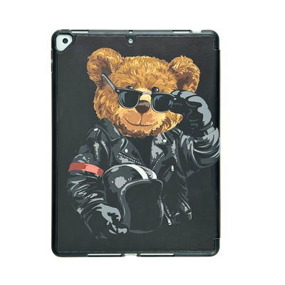 Rider Bear Magnetic Stand Case For iPad