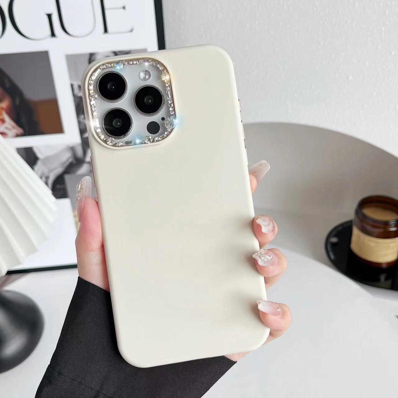 Fancy Glitter Camera Sillicon Case For iPhone