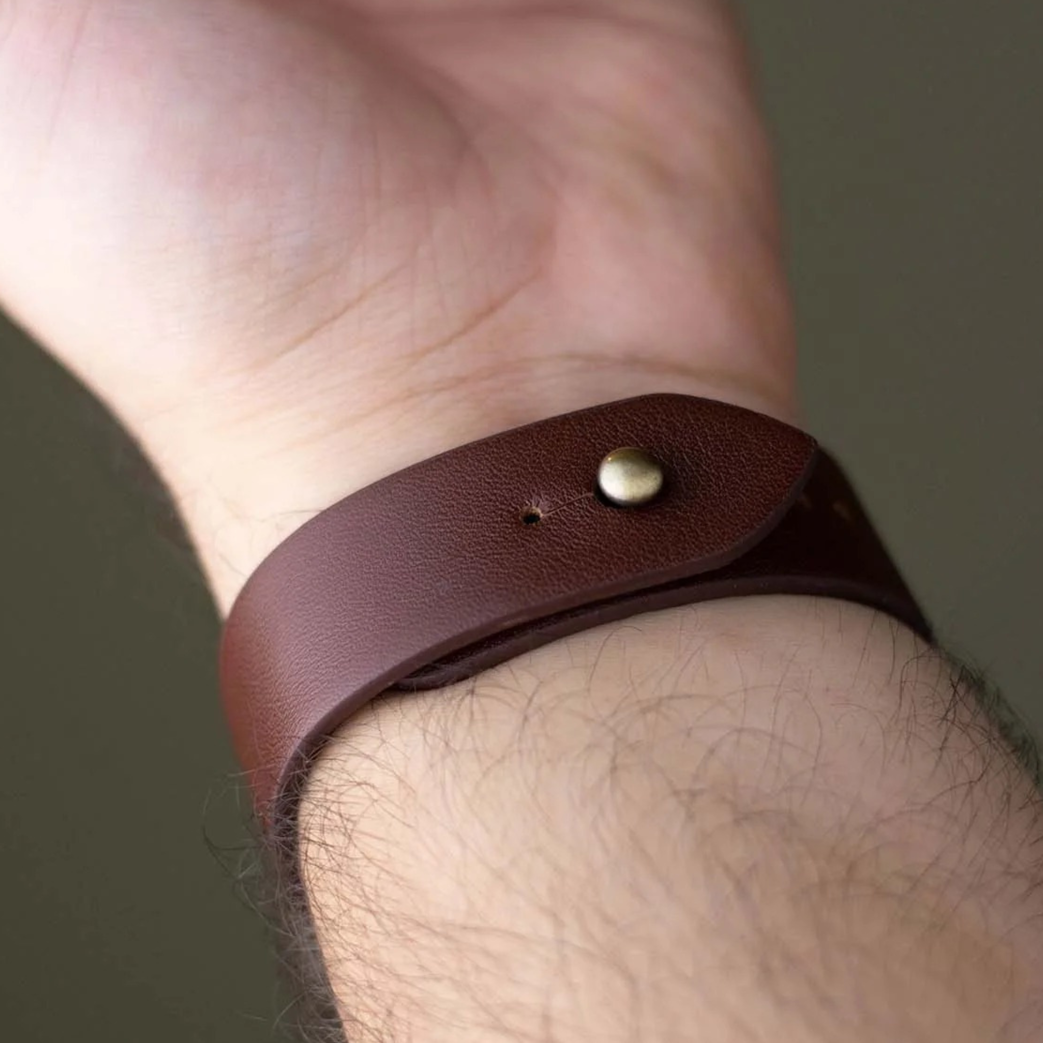 Apple Watch Strap In Pure Leather - Brown  | Waji's