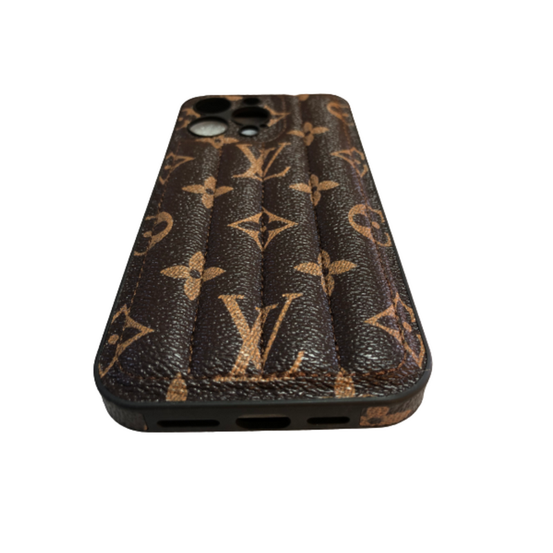 LV Shockproof Bumper Case for iPhone Brown Colour