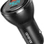 95W USB-A + USB-C Digital Display PD Car Charger