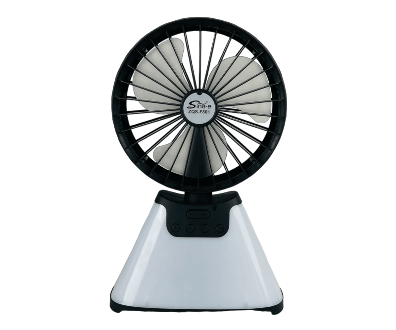 Sing-e Portable Bluetooth Speaker And Fan ZQS-F801