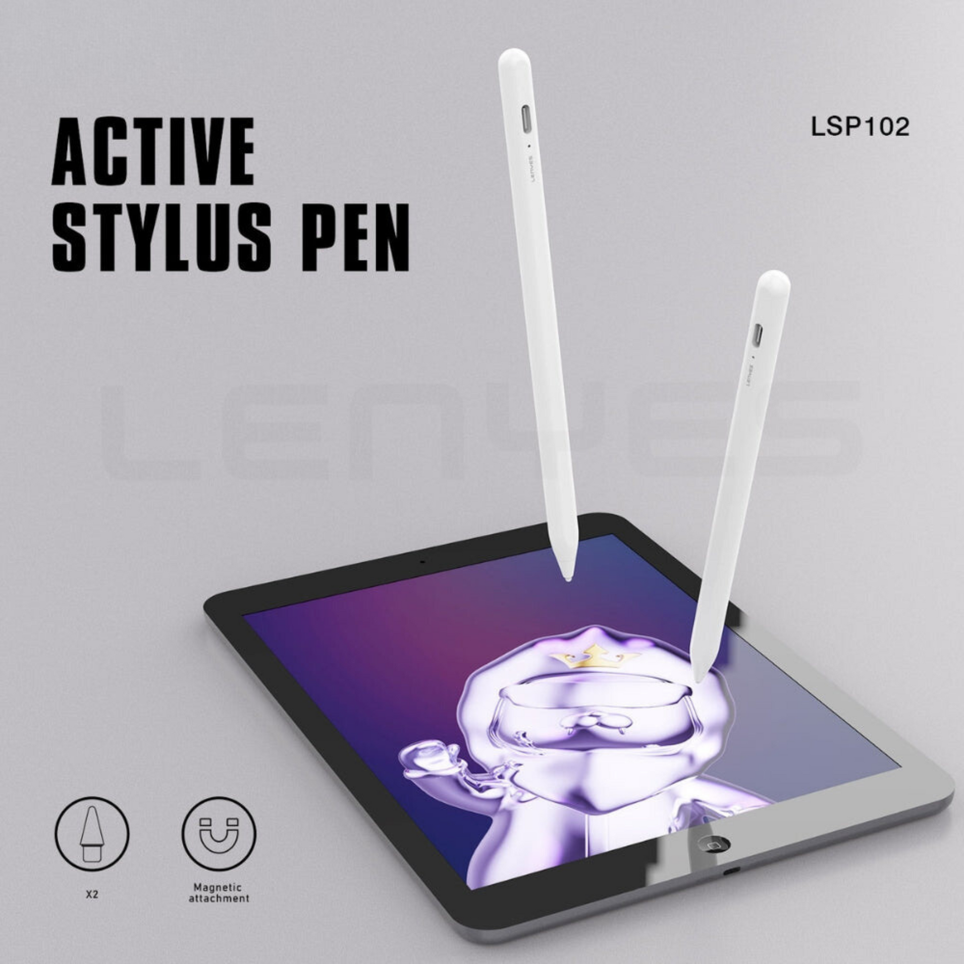2-in-1 Anti-Mistouch Active Stylus Pen For iPad – AppleMan