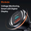 95W USB-A + USB-C Digital Display PD Car Charger