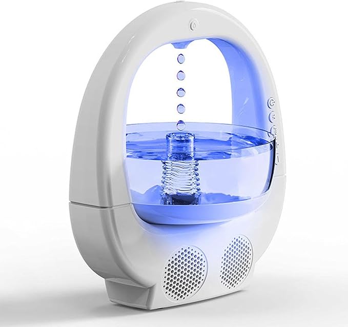 Anti Gravity Fish Aquarium Humidifier with Bluetooth Speaker