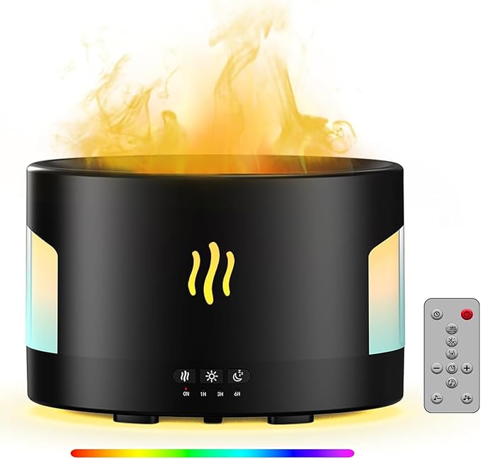 Flame Essential Oil Aroma Diffuser And Bluetooth Speaker HYB-02