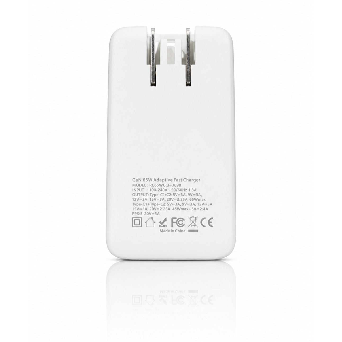 AppleMan® GaN 65W Dual C-Port Adaptive Power Adapter