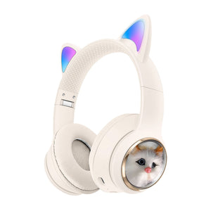 Space Cabin Cartoon Simulation Cat Foldable Bluetooth Earphones