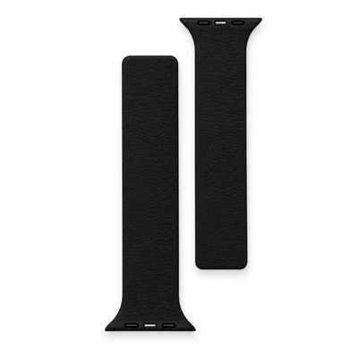 Leather Texture Silicone Apple Watch Strap